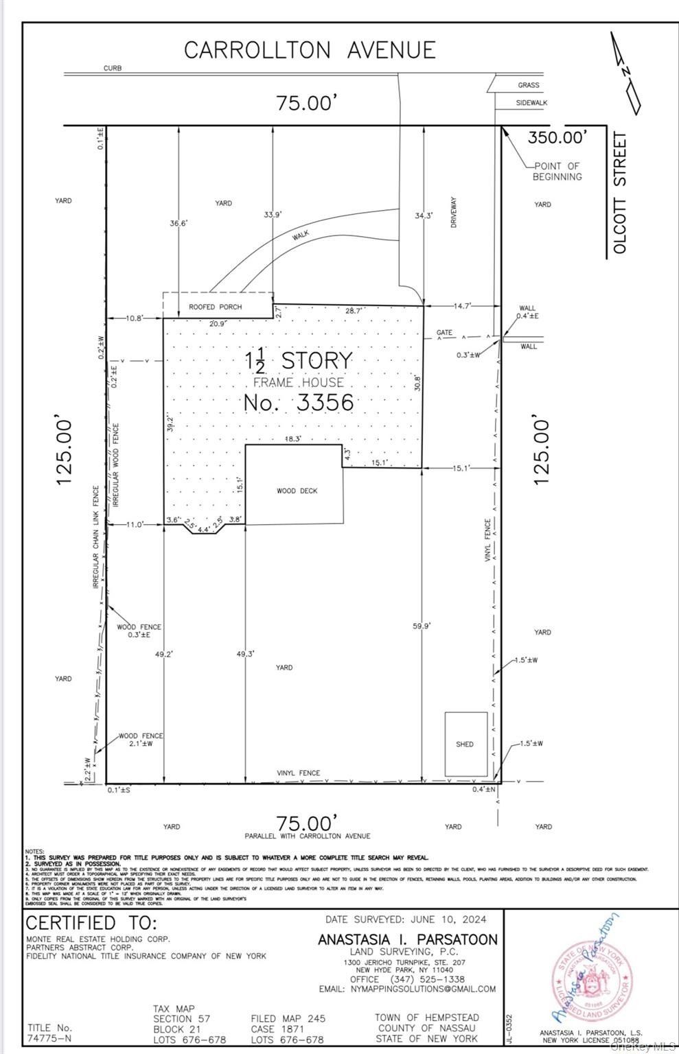 3356 Carrollton Avenue. Wantagh, NY 11793