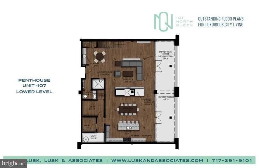 101 N Queen Street Unit 407 Penthouse. Lancaster, PA 17603