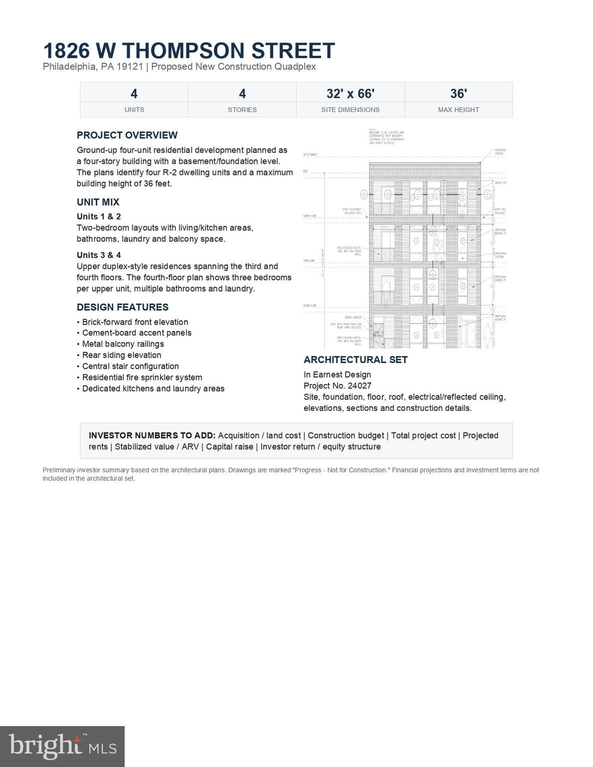 1826 W Thompson Street. Philadelphia, PA 19121
