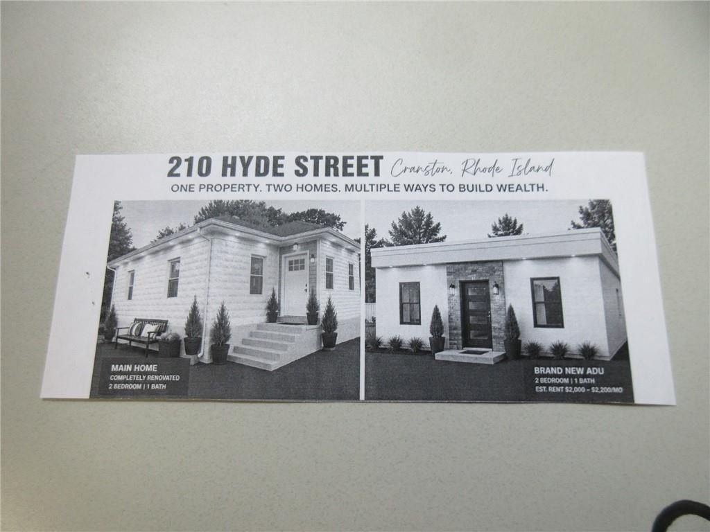 210 Hyde Street. Cranston, RI 02920
