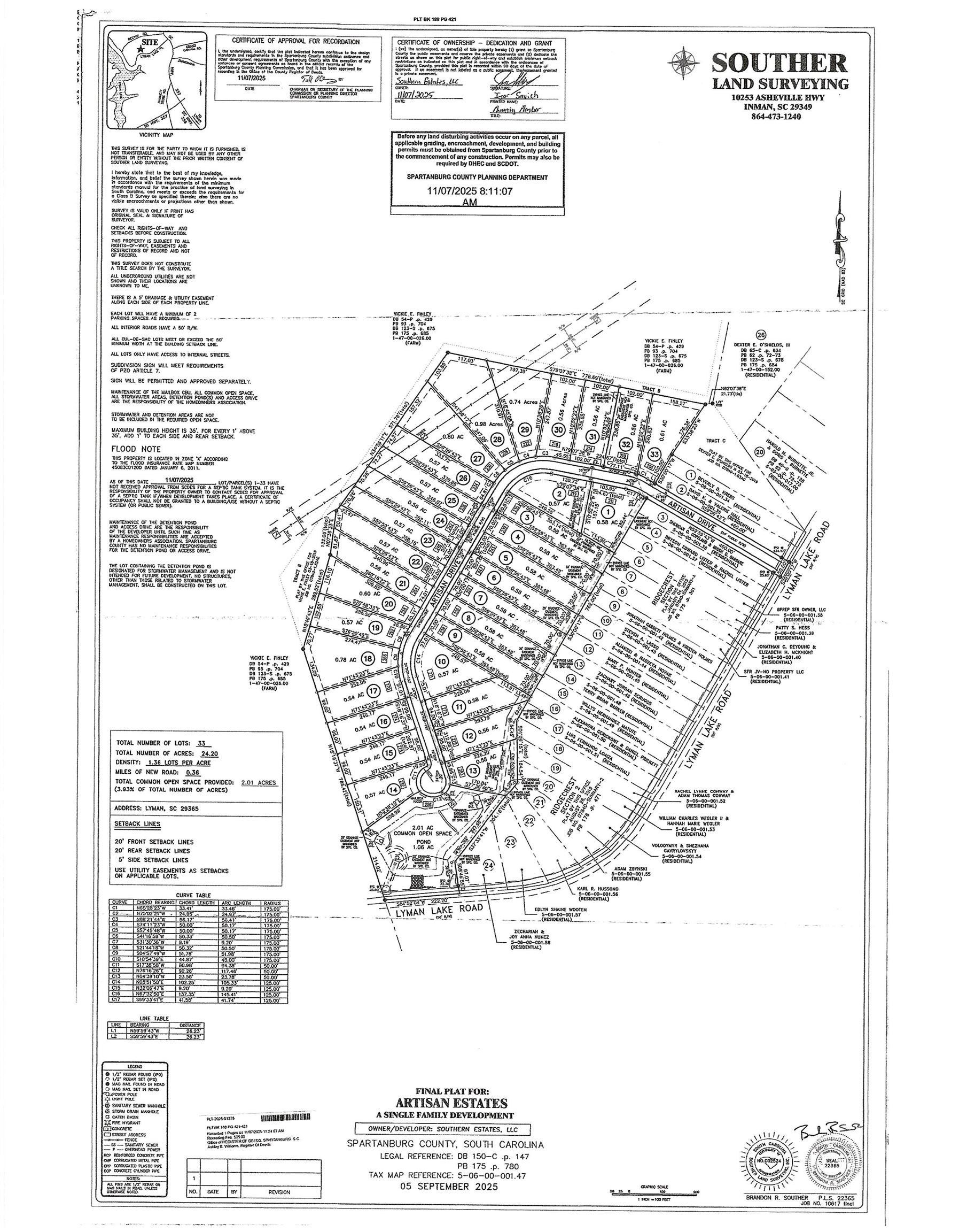 282 Artisan Drive. Lyman, SC 29365