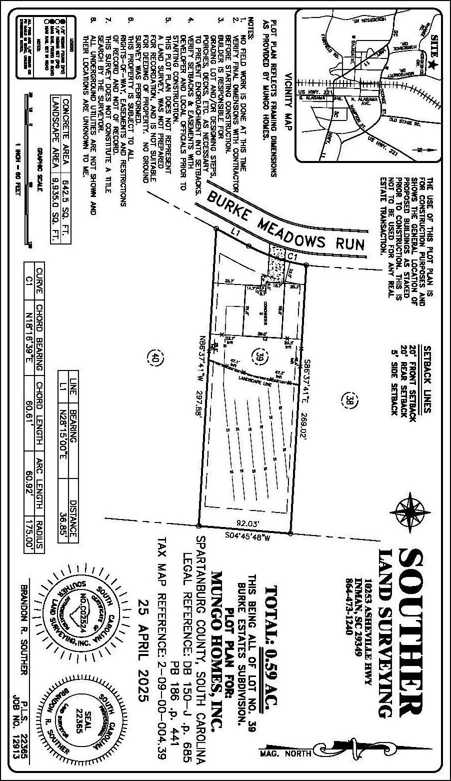 5006 Burke Meadows Run. Chesnee, SC 29323