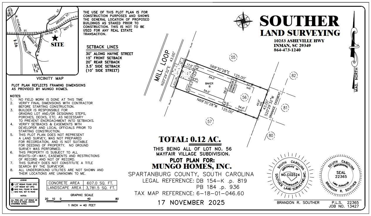 2340 Mill Loop. Spartanburg, SC 29301