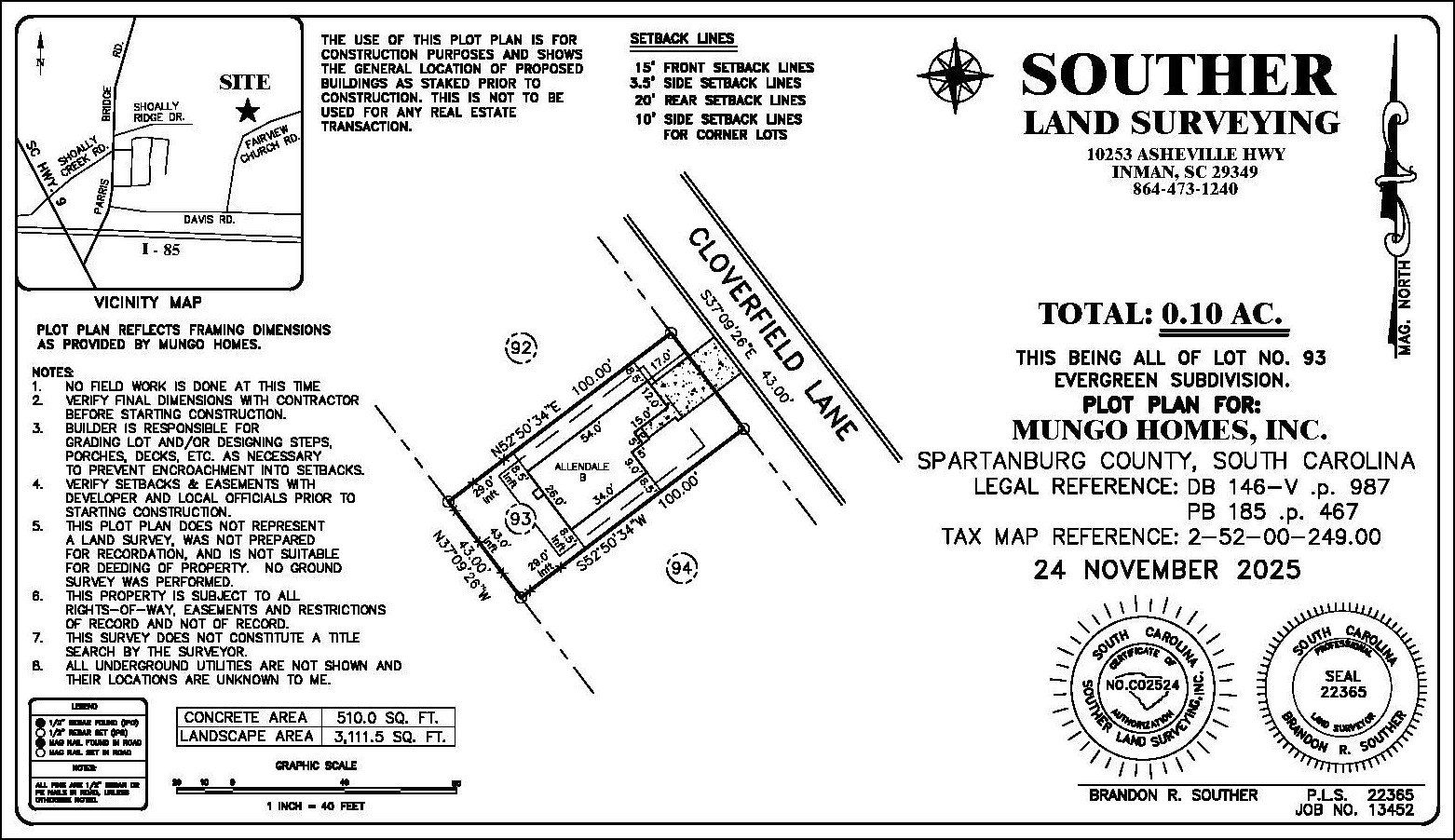 123 Cloverfield Lane. Spartanburg, SC 29303