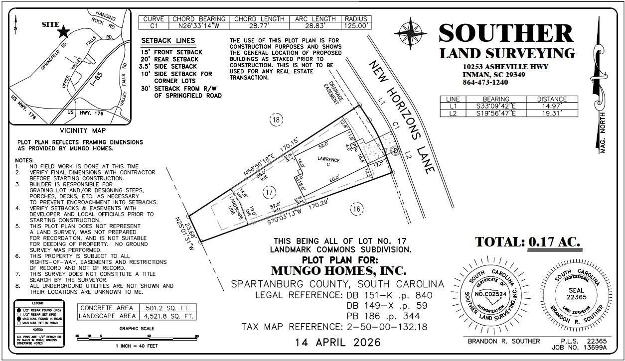 7063 New Horizons Lane. Boiling Springs, SC 29316