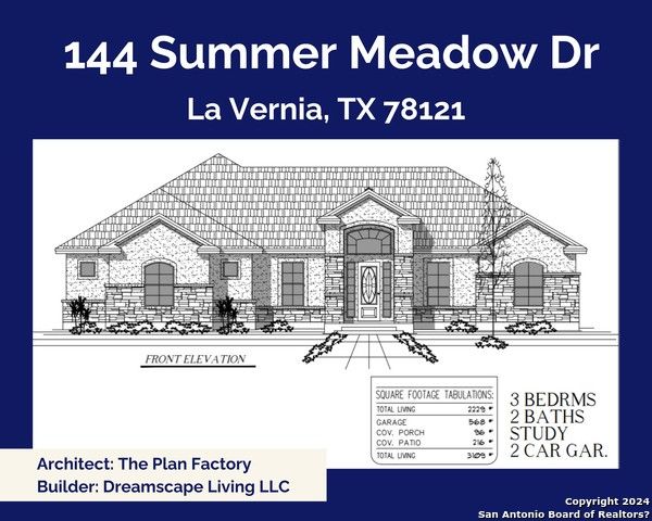 144 Summer Meadow Dr. La Vernia, TX 78121