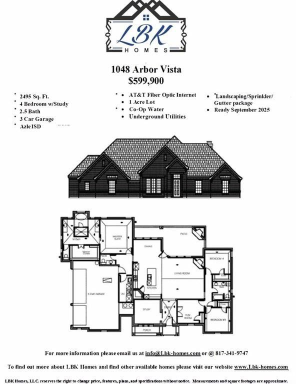 1048 Arbor Vista Drive. Azle, TX 76020