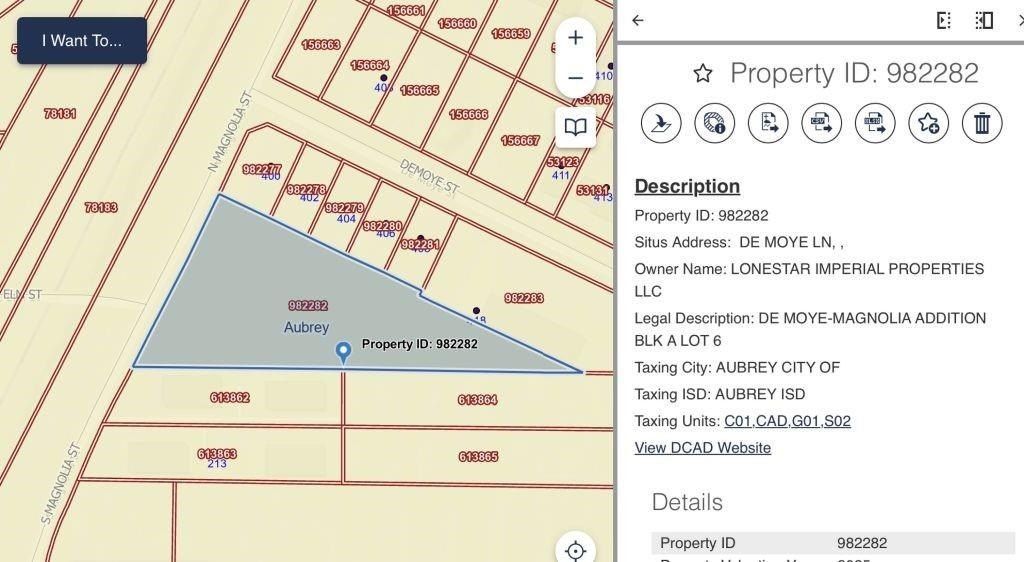 Tbd De Moye Lane. Aubrey, TX 76227