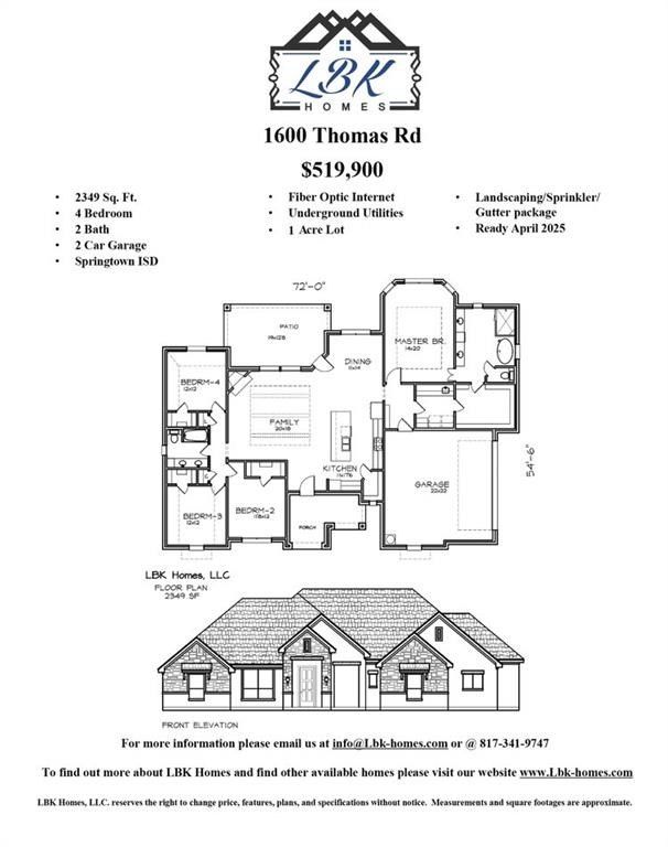 1600 Thomas Road. Springtown, TX 76082