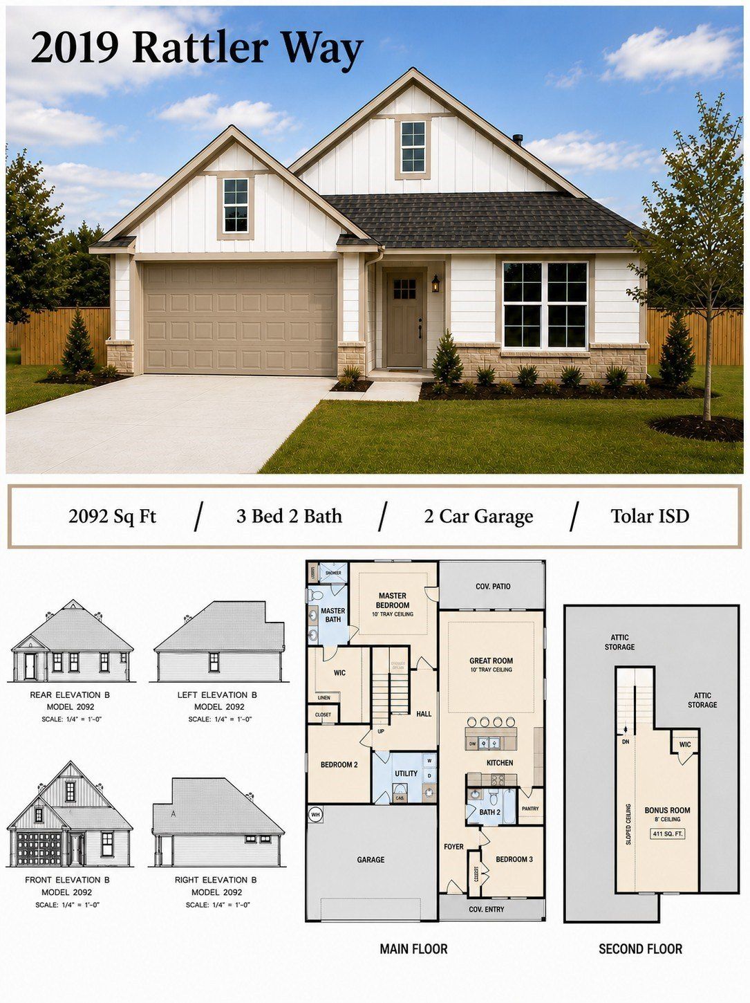 2019 Rattler Way. Tolar, TX 76476