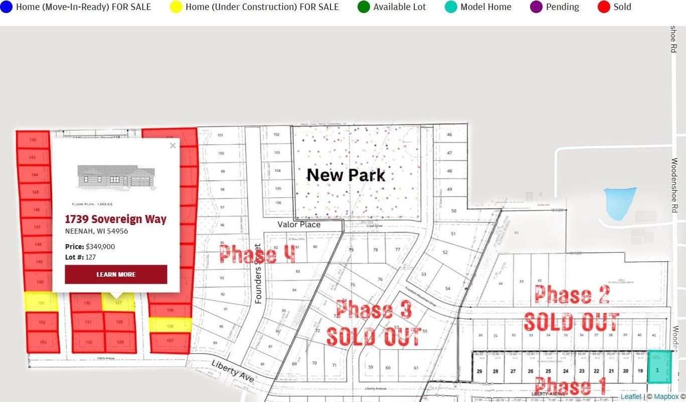 1739 Sovereign Way. Neenah, WI 54956