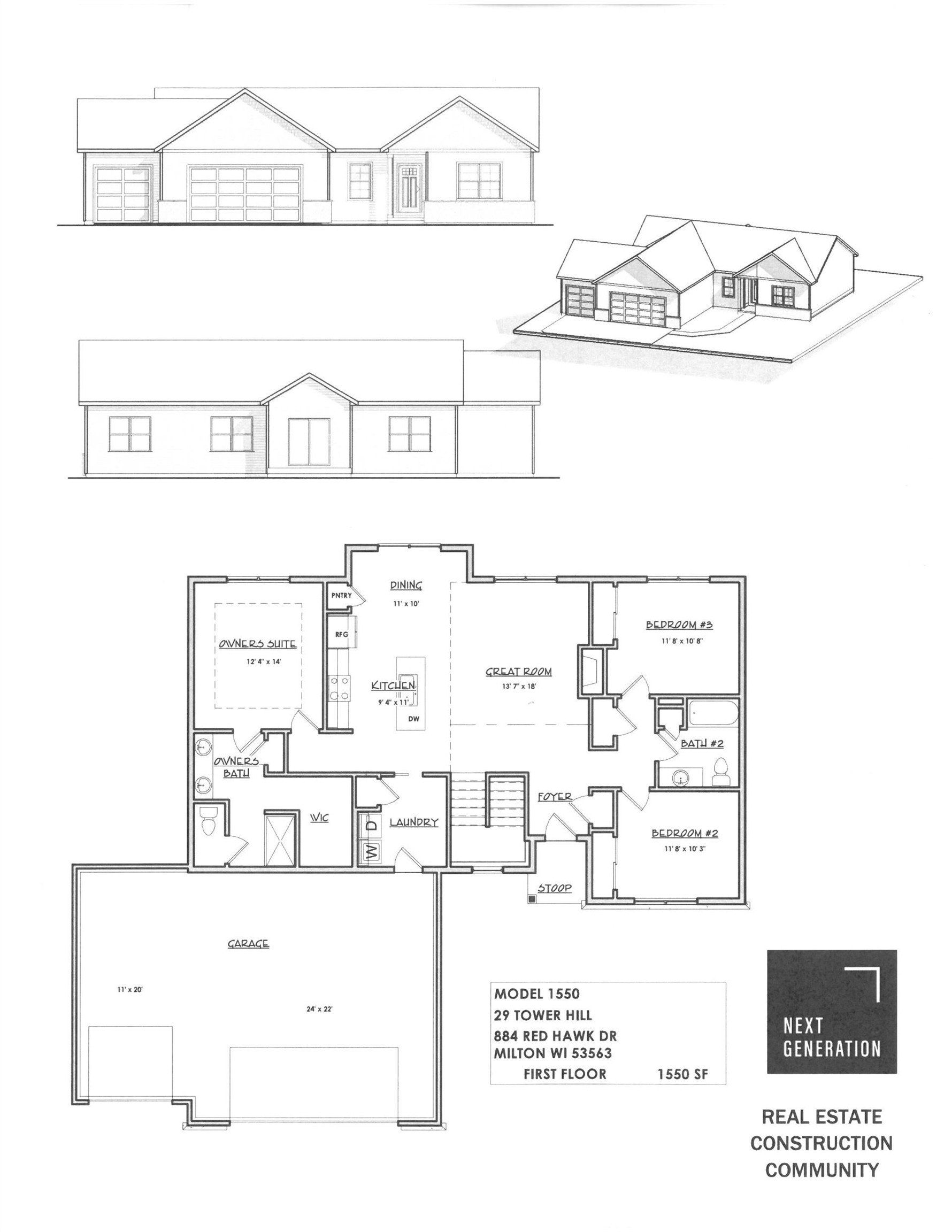 884 Red Hawk Drive. Milton, WI 53563