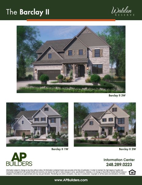 The Barclay 2W floor plan