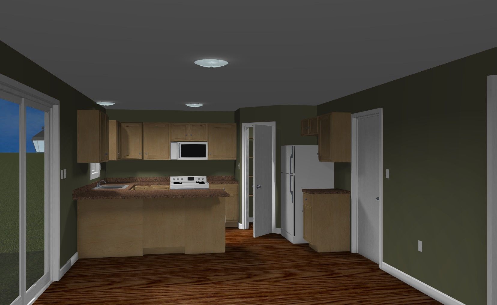 Kitchen-Dining Rendering