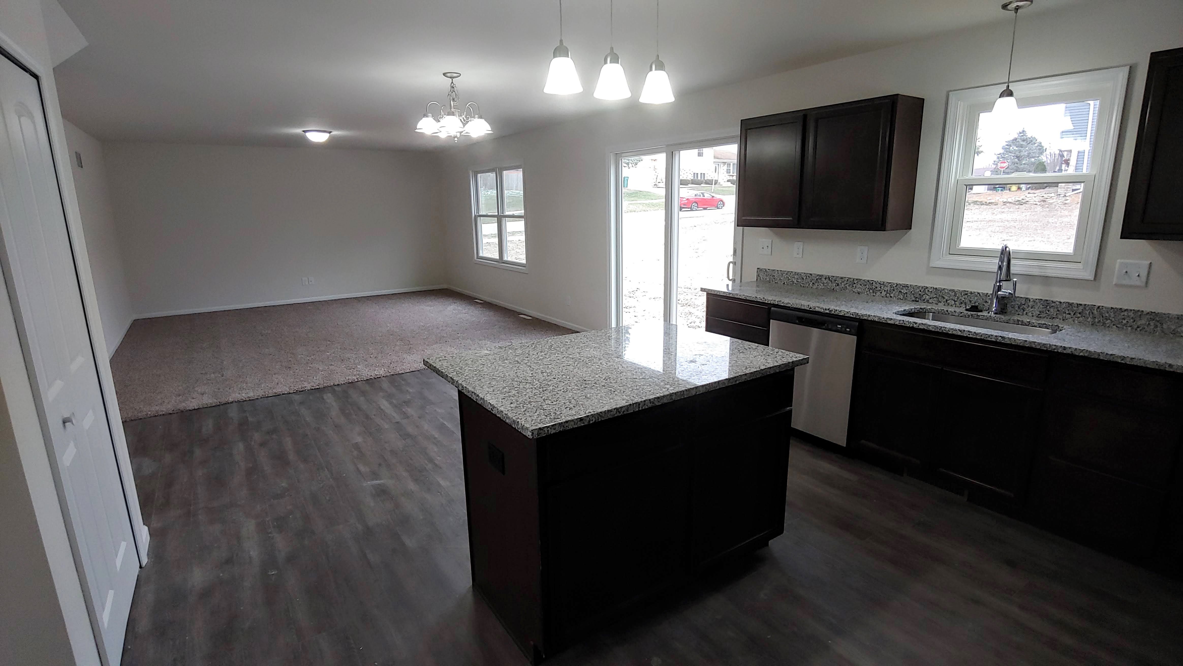 Kitchen to Dinette & Family Room