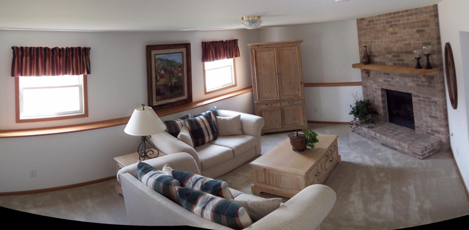 Family Room Furnished Fireplace
