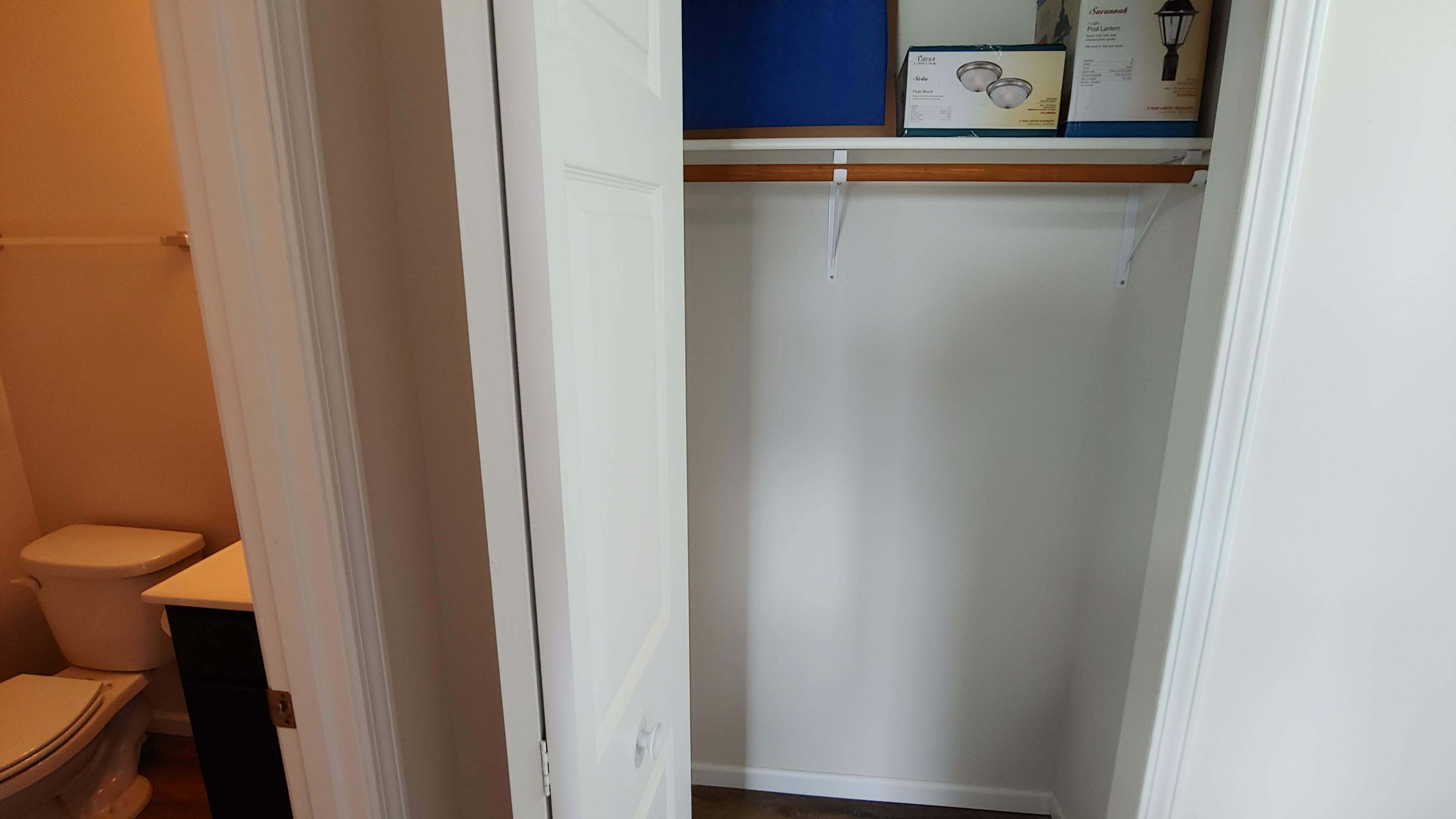 Guest Closet/Pwdr Rm in Drop Area