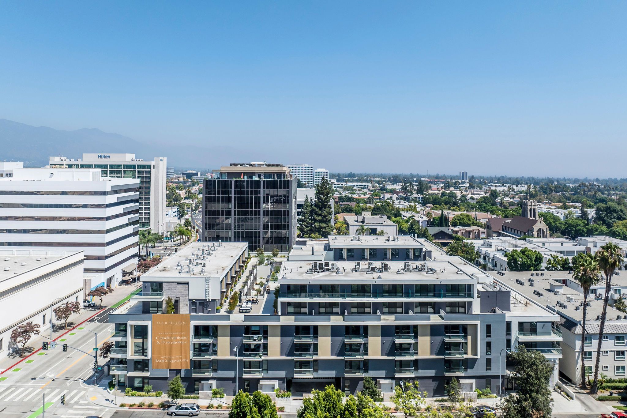 Exterior View of The Collection Looking East