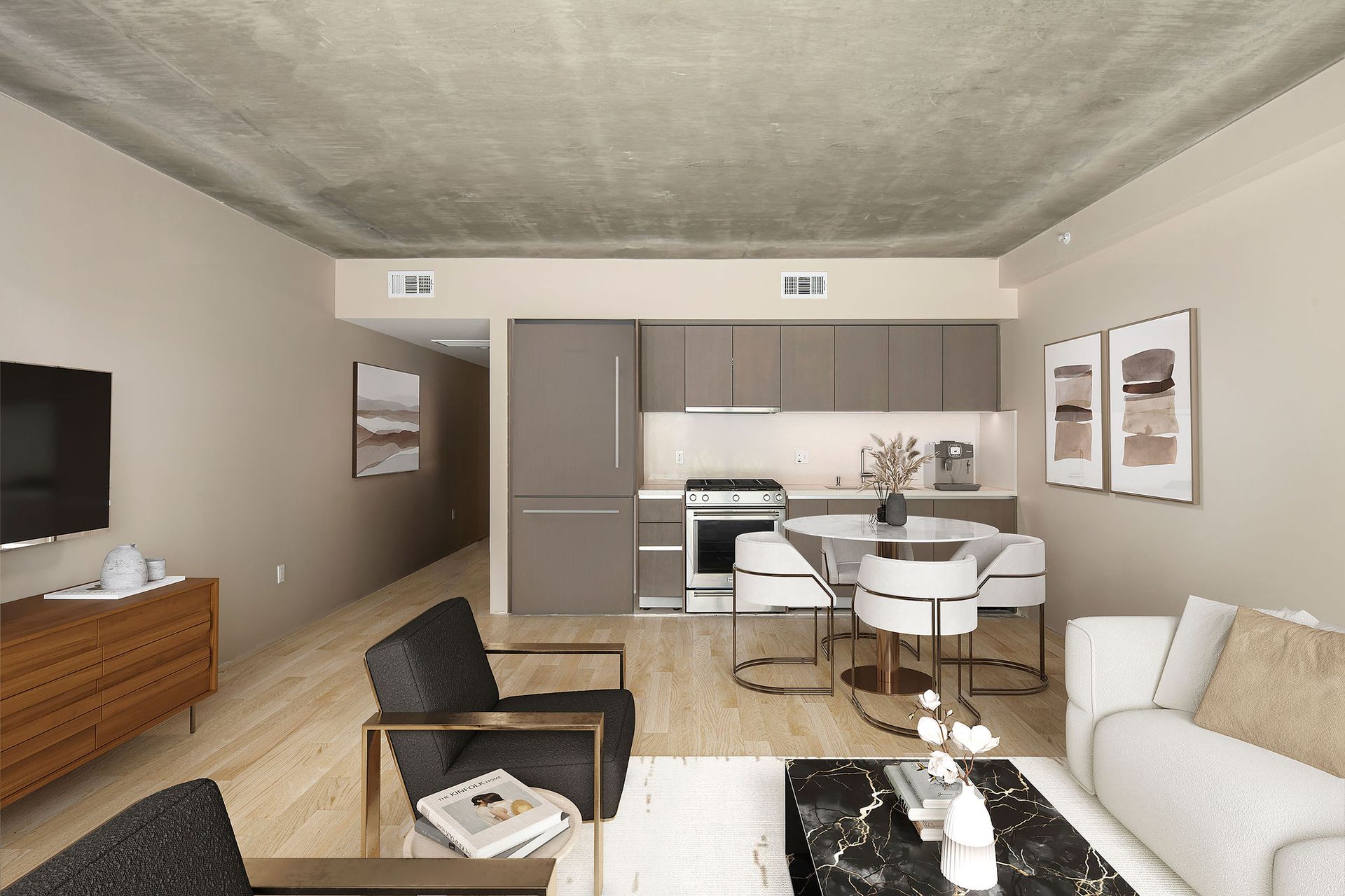 Living Area - Kitchen