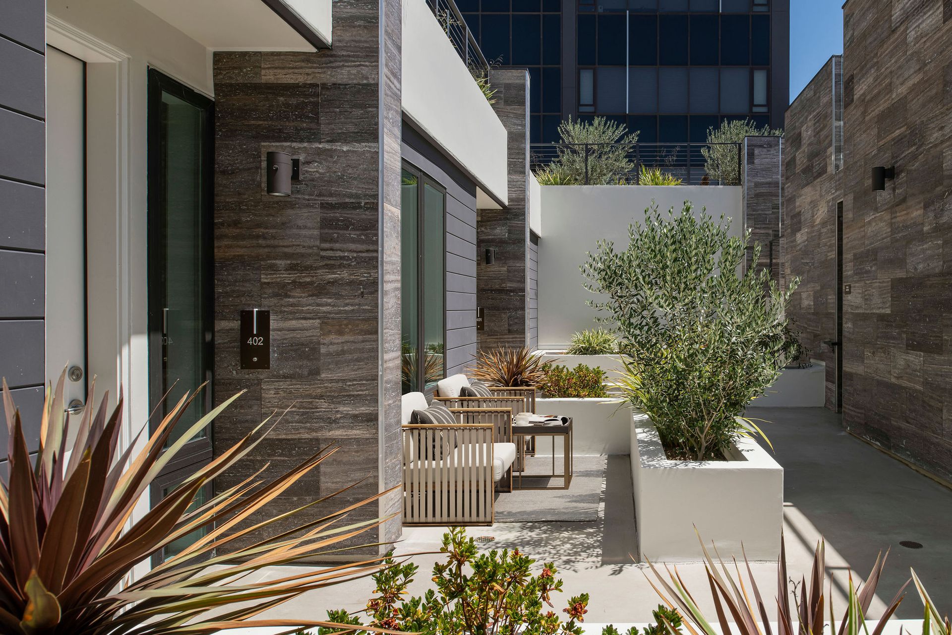 Private Patio in Atrium