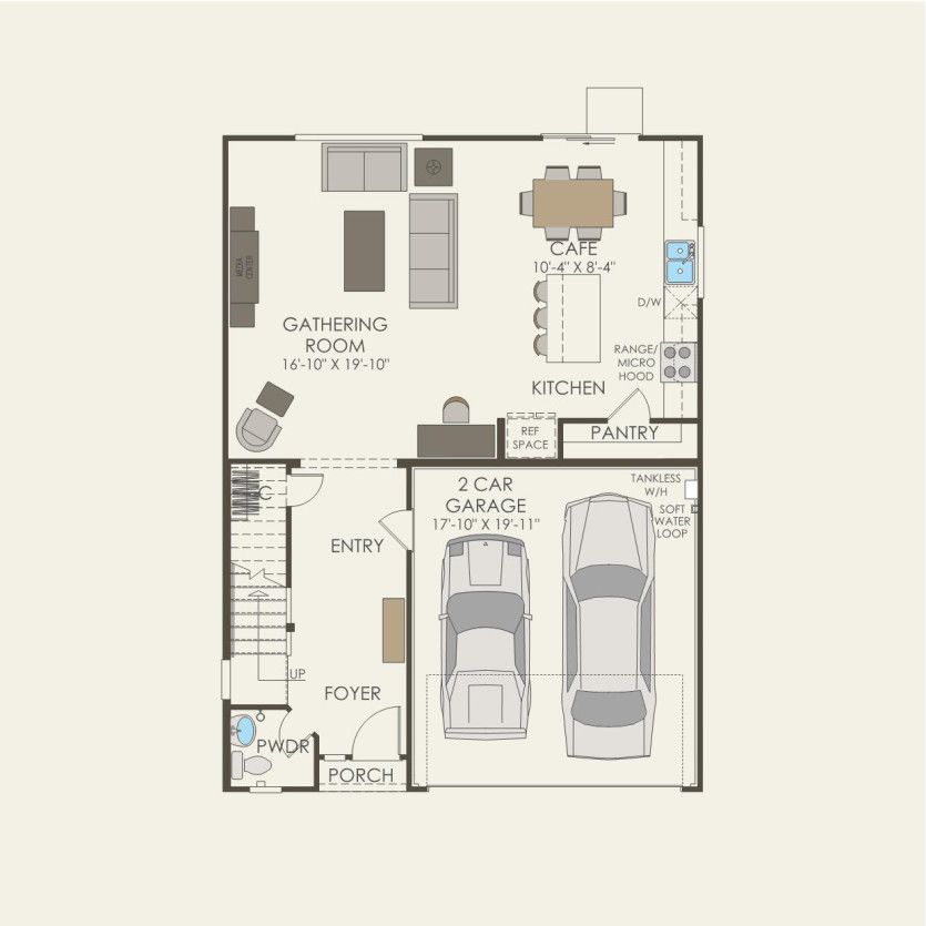 First Floor 3 br / 2.5 ba