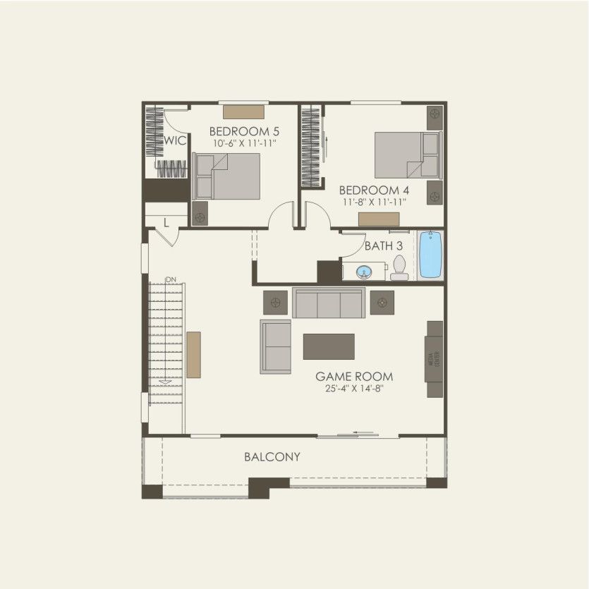 Third Floor 5 br / 3.5 ba