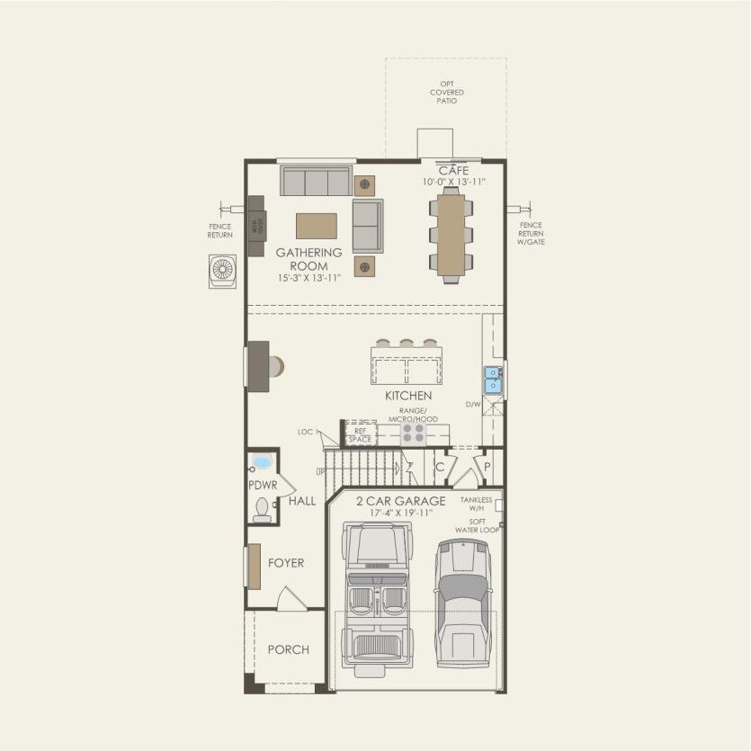 First Floor 4 br / 2.5 ba