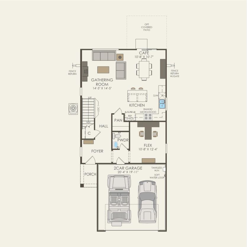 First Floor 4 br / 2.5 ba