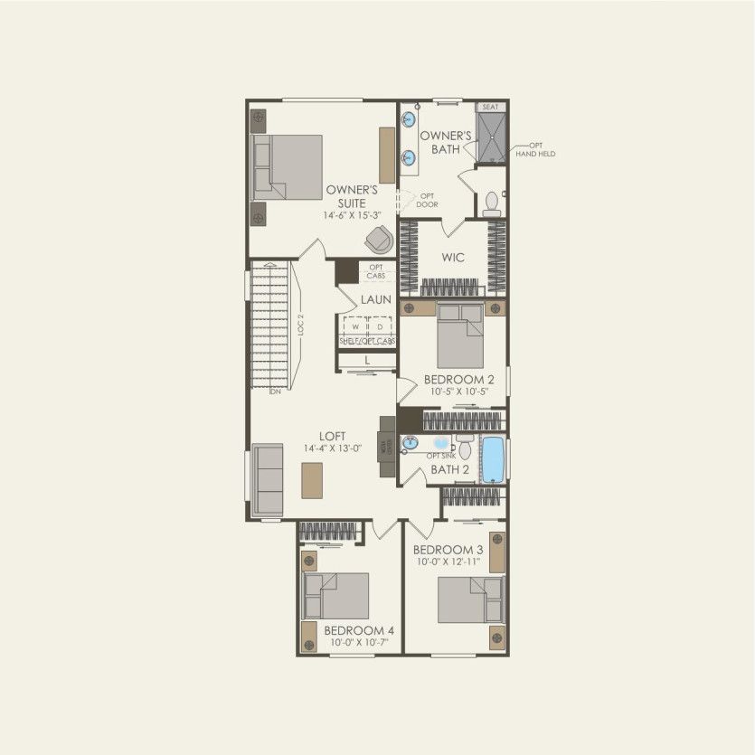 Second Floor 4 br / 2.5 ba