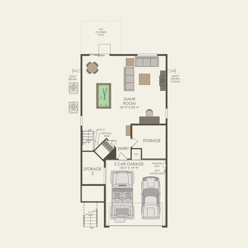 First Floor 4 br / 2.5 ba