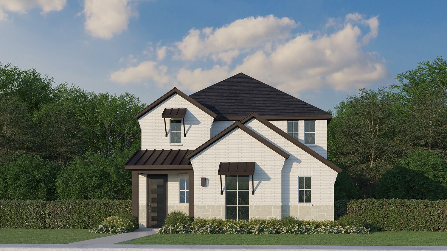 Plan 1460 Elevation C w/ Stone