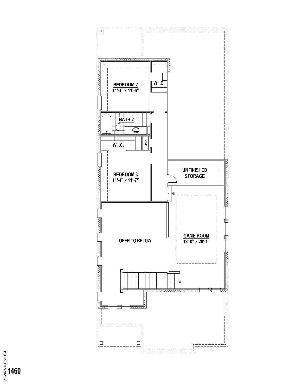 Plan 1460 2nd Floor
