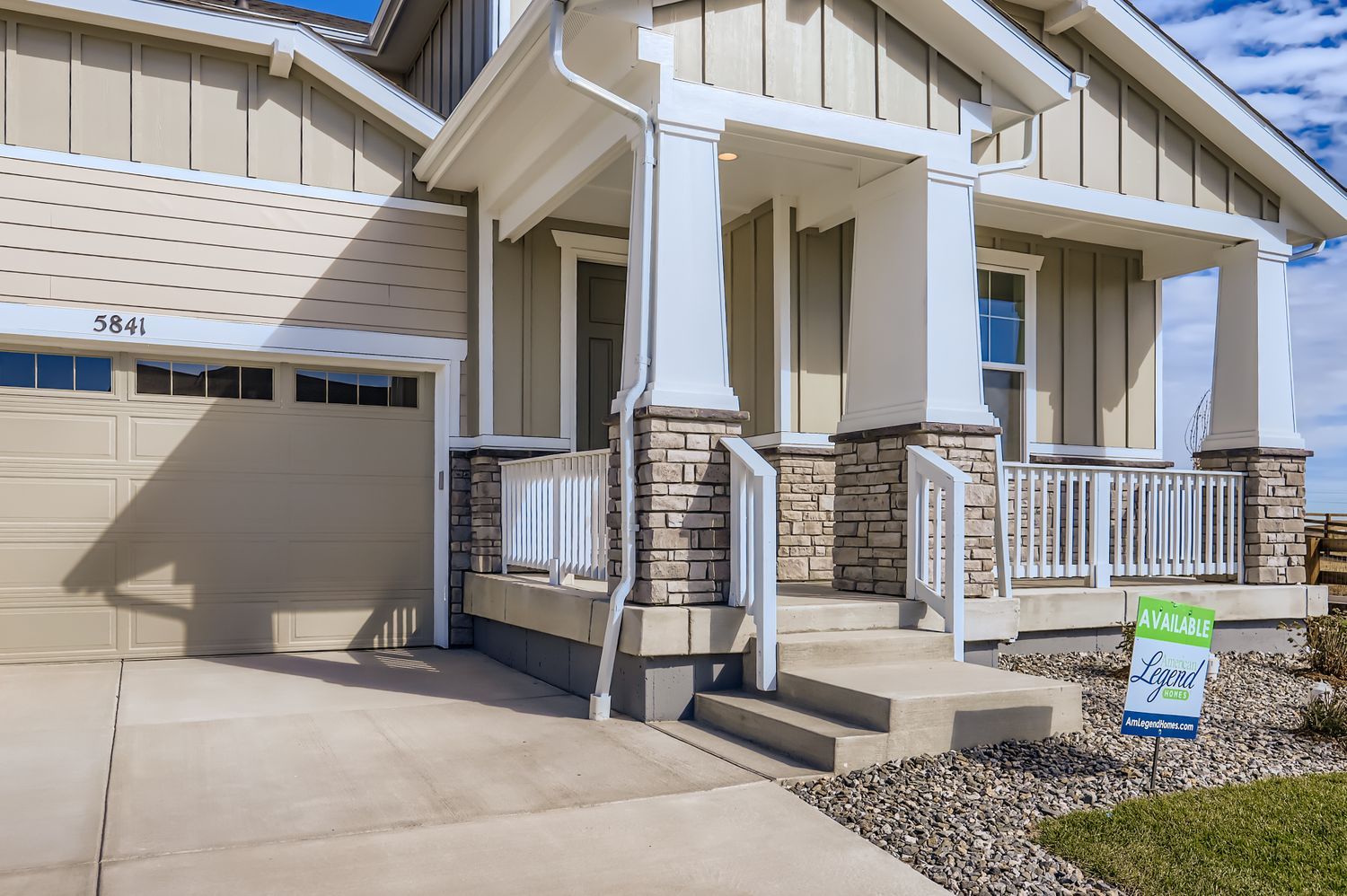 5841 Aspenglow Street front porch