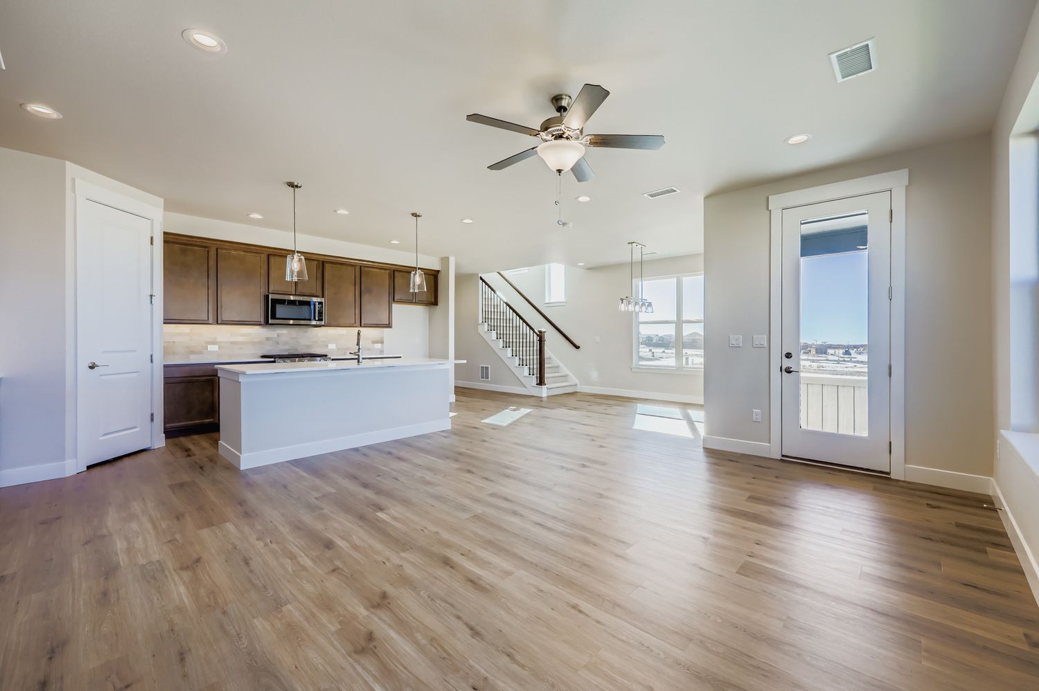 Representative photo of Plan C303 kitchen/living room