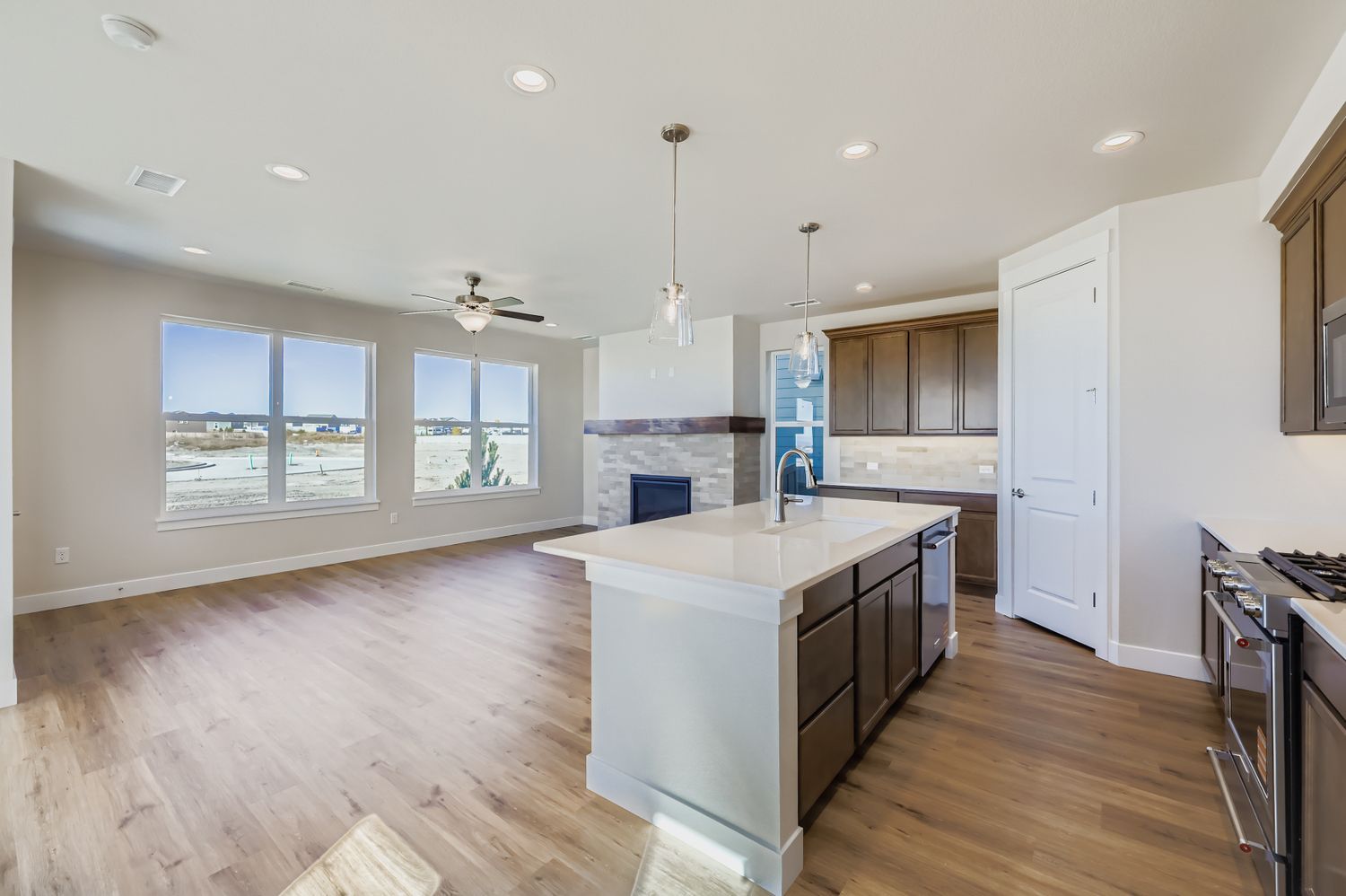 Representative photo of Plan C303 kitchen/living room