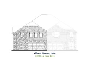 TH Building 27 Unit 1 ML - Villas at Mustang Lakes: Celina, Texas - American Legend Homes