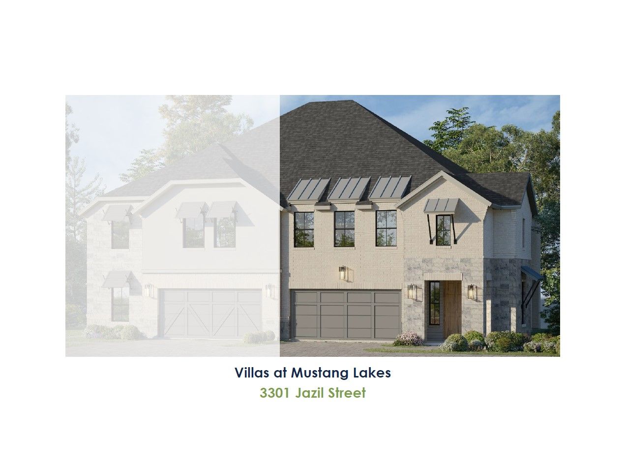 3301 Jazil Street - Mustang Lakes Villas: Celina, Texas - American Legend Homes