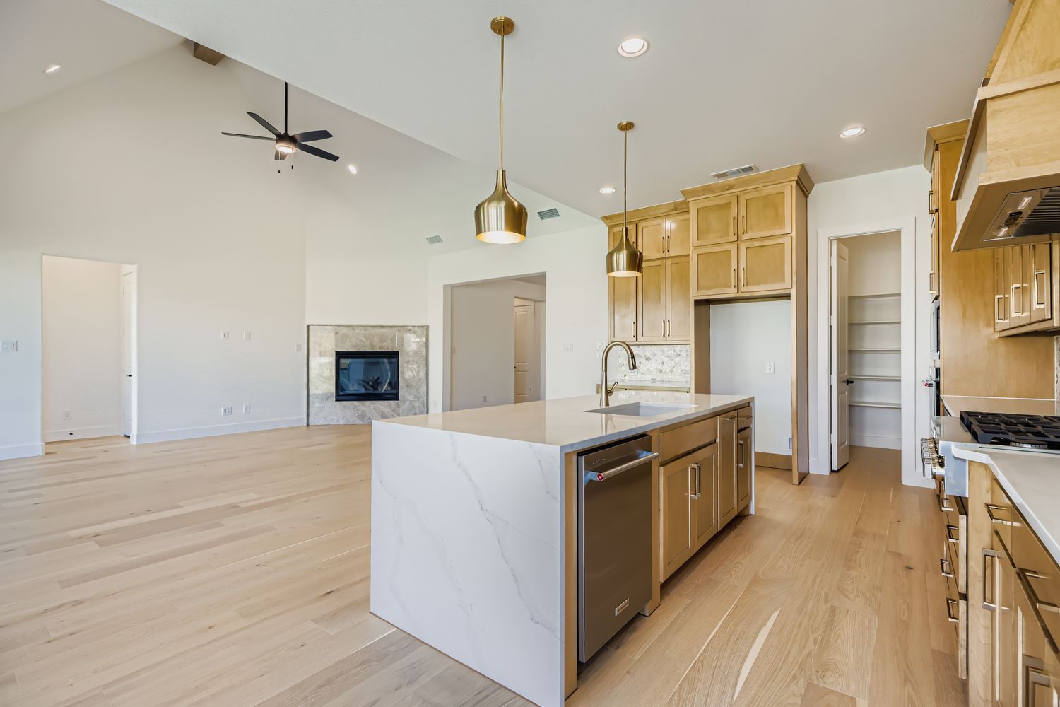 Plan 1631 Kitchen/Living Room Representative Image