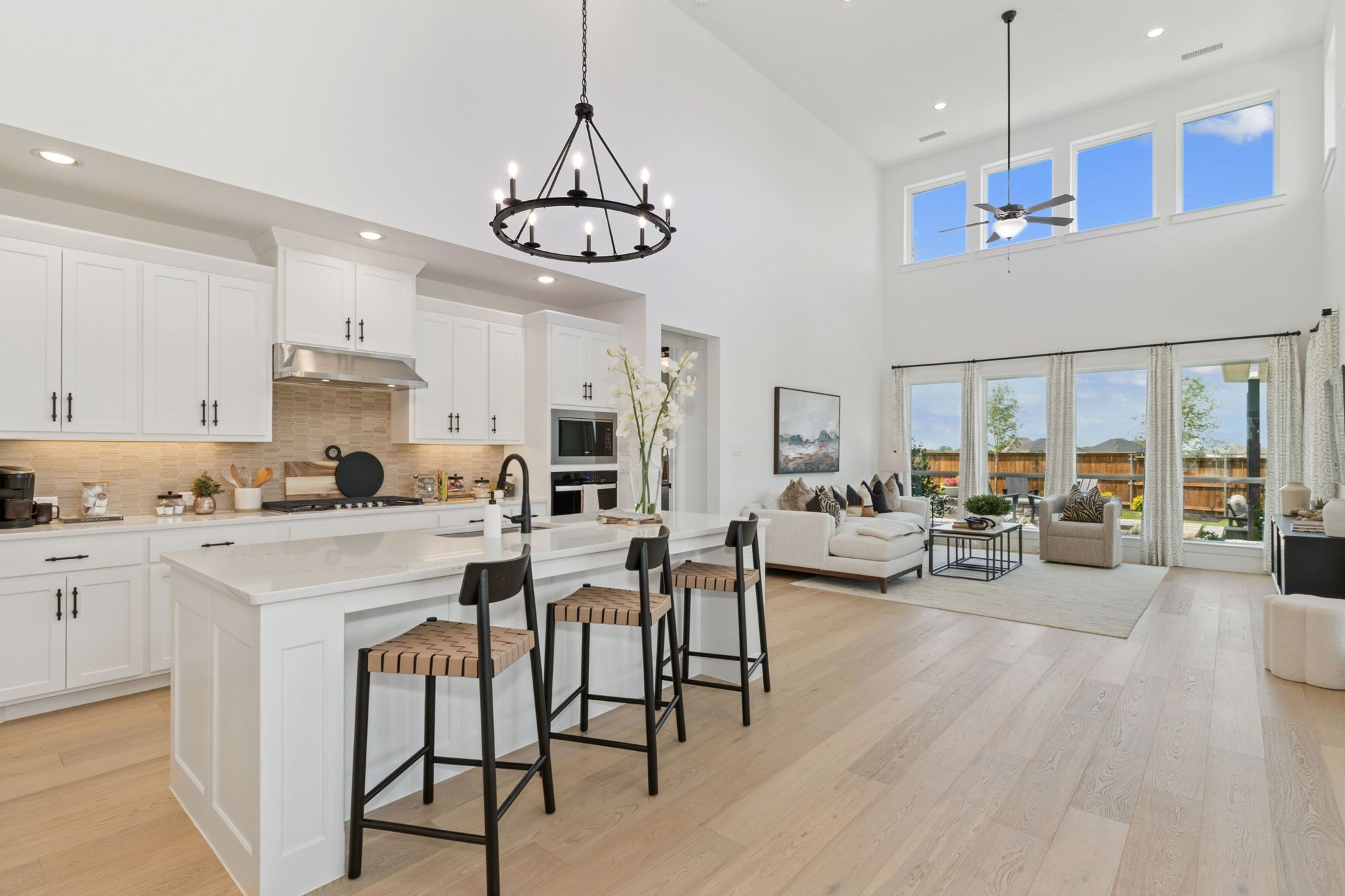 American Legend Homes' 55' model in Ten Mile Creek - Kitchen/Living Room