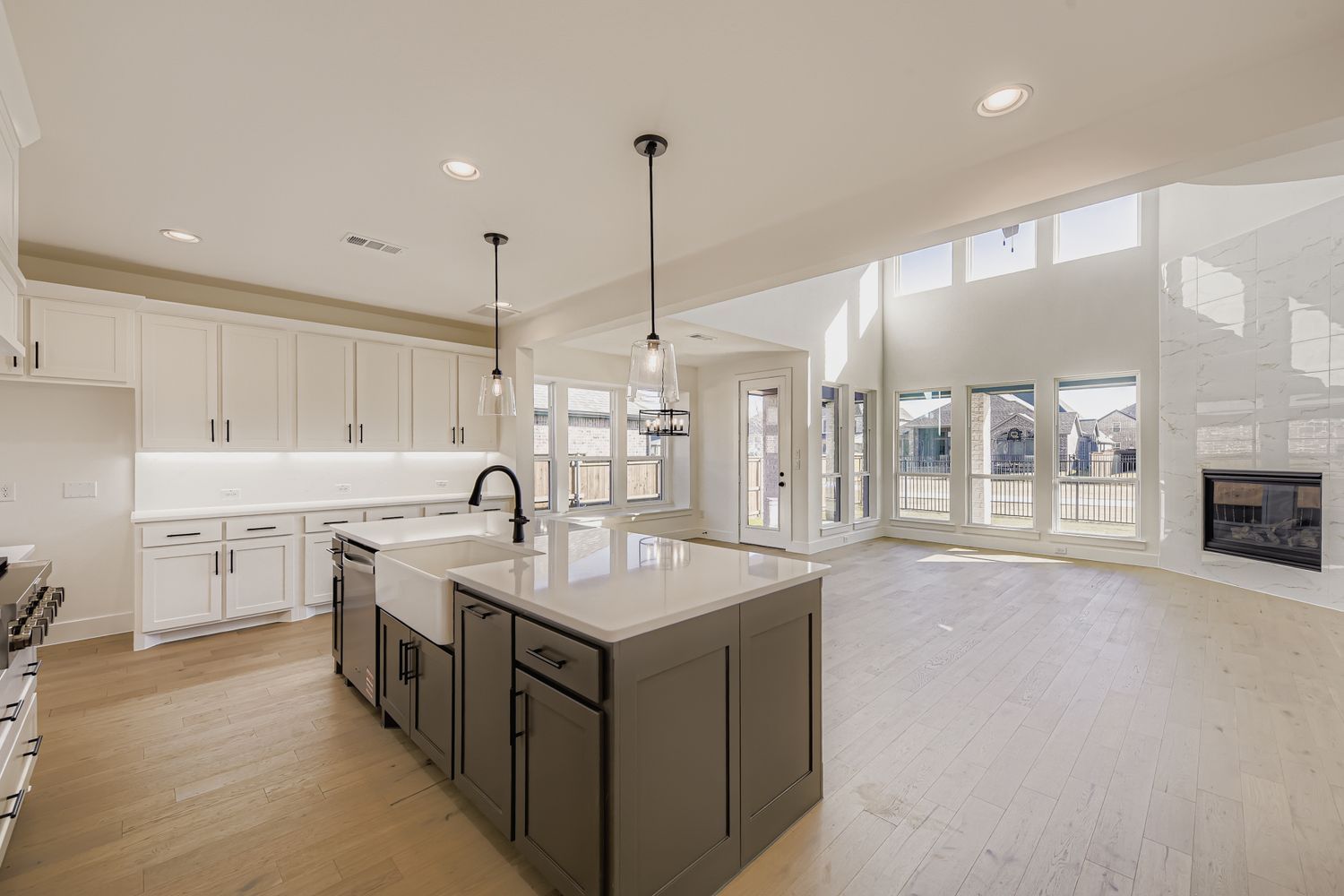 Plan 1536 representative photo of the kitchen/dining room/living room