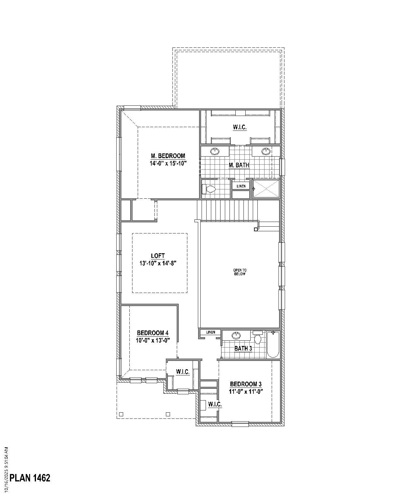Plan 1462 2nd Floor