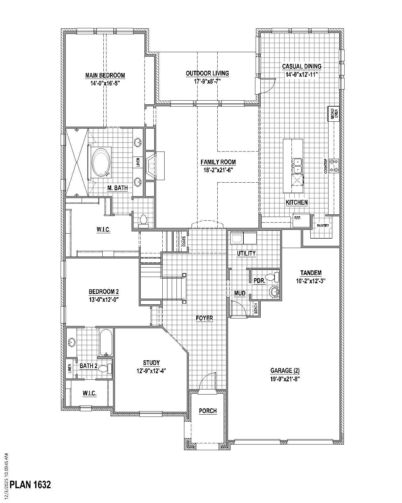 Plan 1632 1st Floor