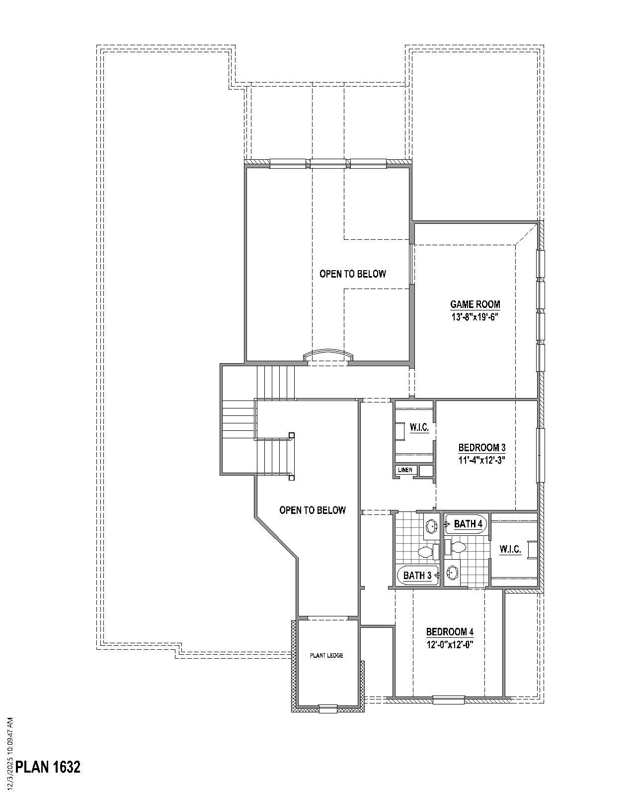 Plan 1632 2nd Floor