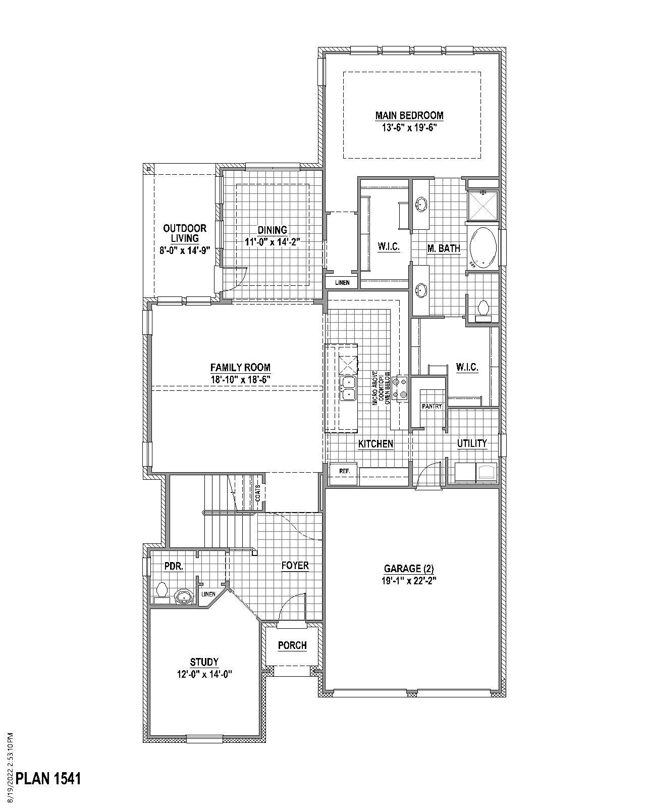 Plan 1541 1st Floor