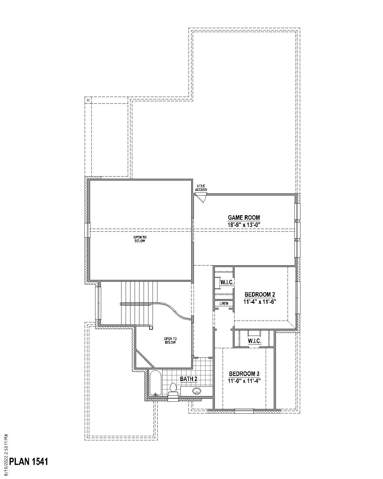 Plan 1541 2nd Floor