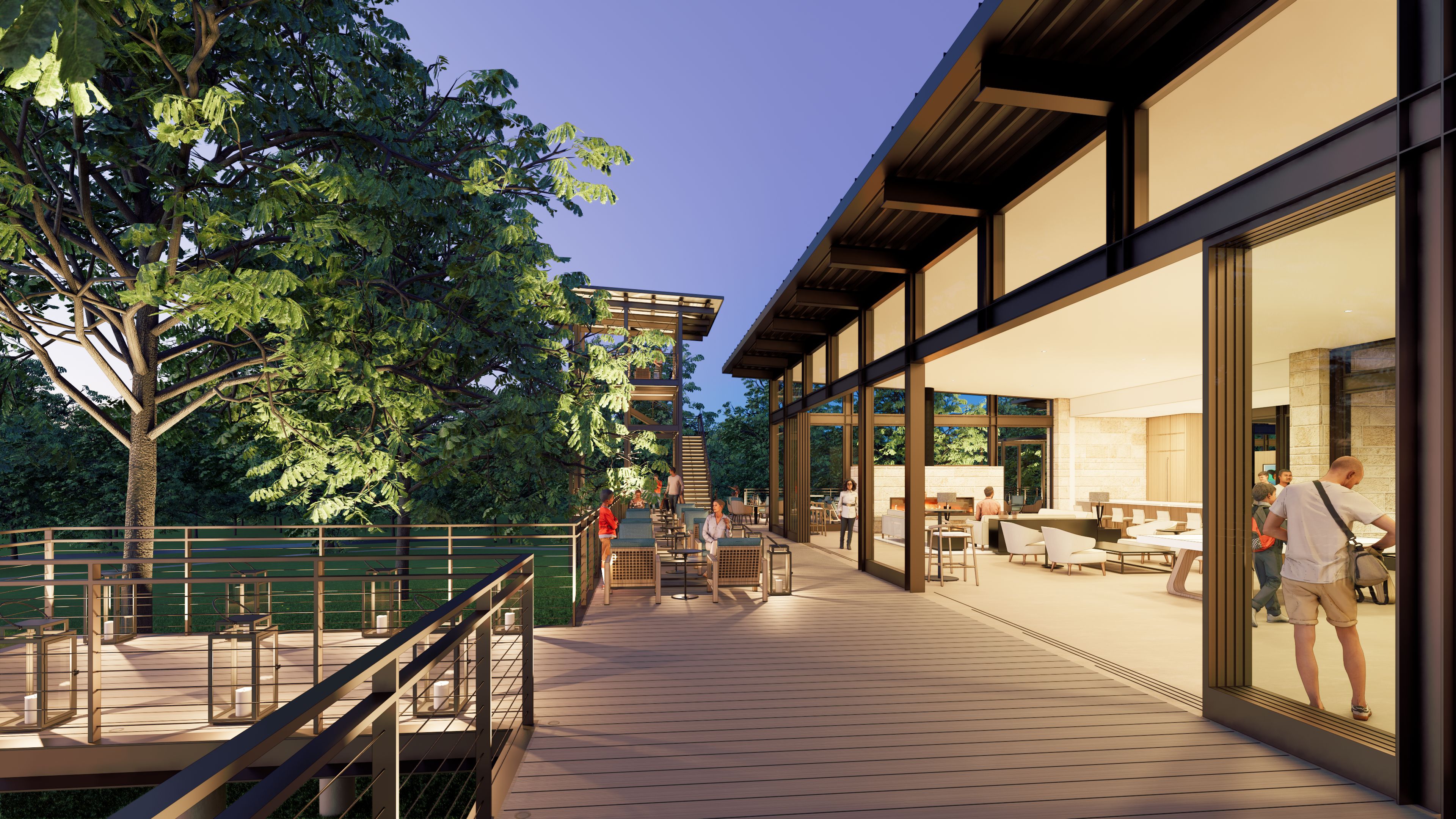 Landmark treehouse/observation tower rendering