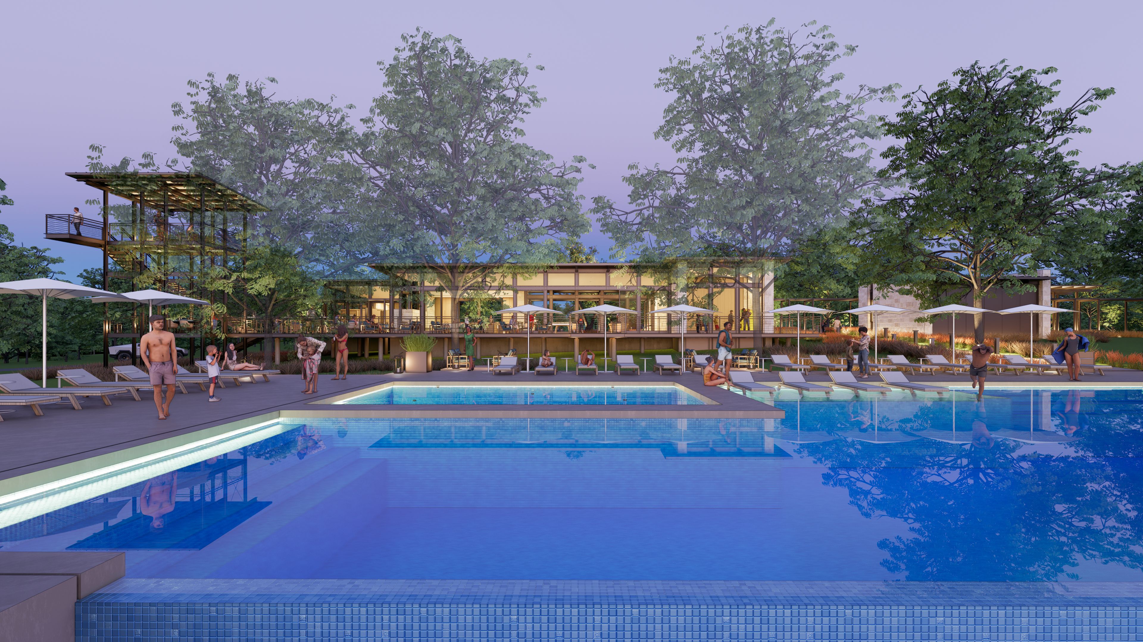 Landmark Resort-Style Pool Rendering