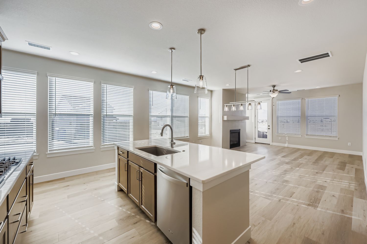 Plan C305 Representative Photo of the Living Room/Kitchen