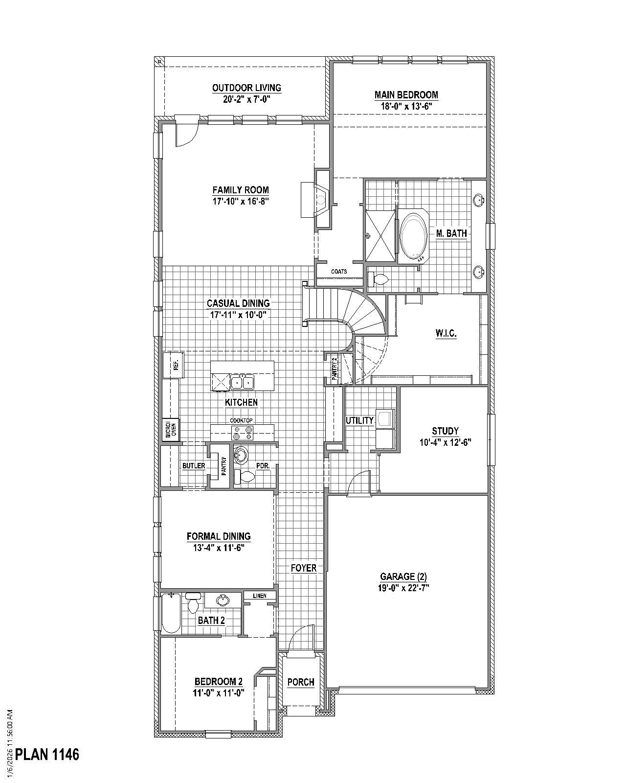 Plan 1146 1st Floor