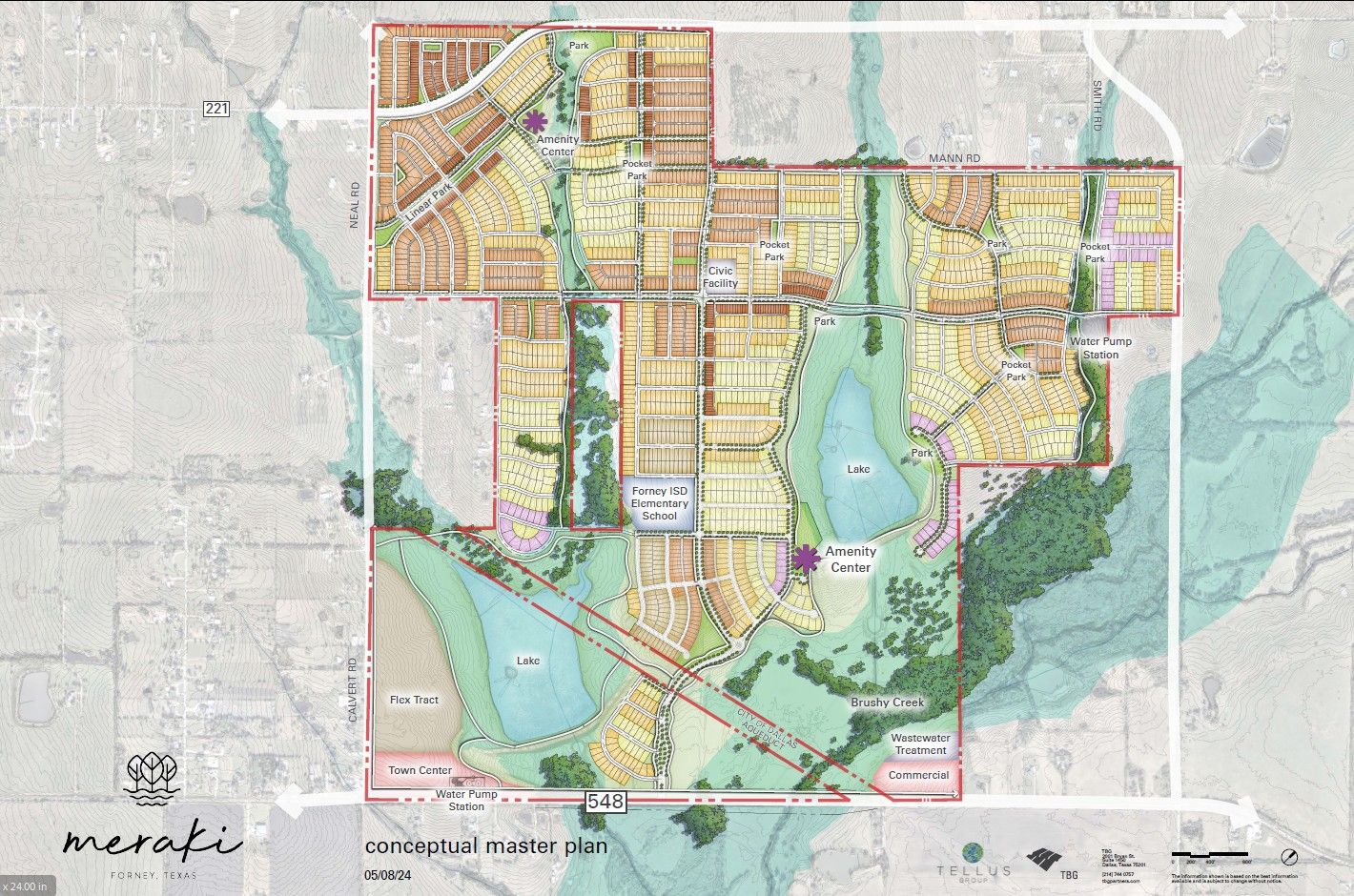 Meraki Master-Planned Community Site Plan | Forney, TX | American Legend Homes